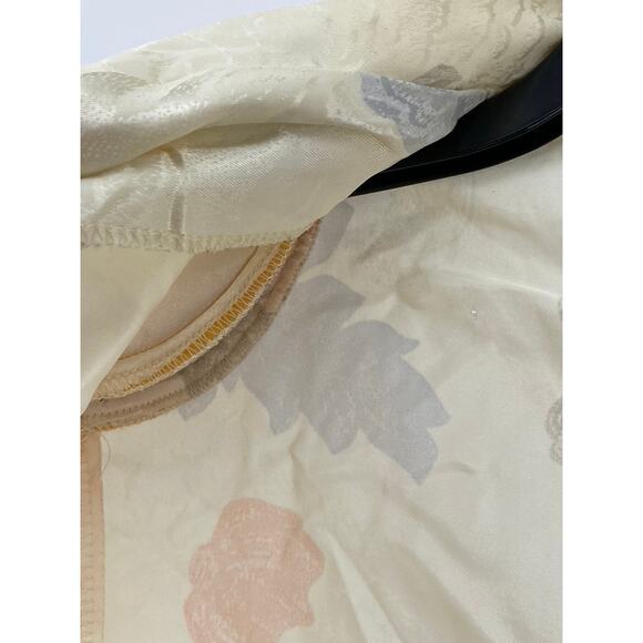 MANHATTAN PLAZA Women's Vintage Beige Floral Single-Button Blazer SZ 10 - Picture 6 of 12